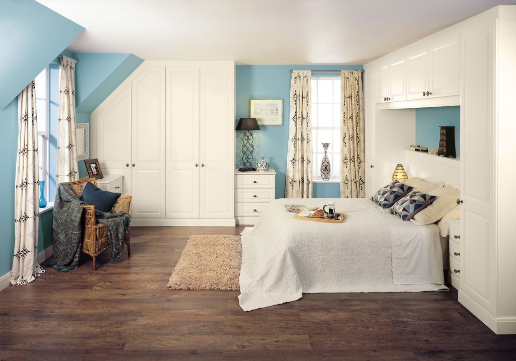 New England Kitchens Coniston bedrooms in Glendale pale cream