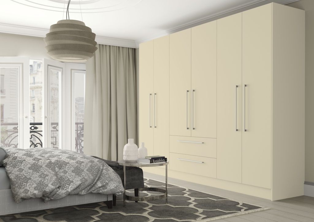 New England Kitchens Vivo bedroom in matt ivory
